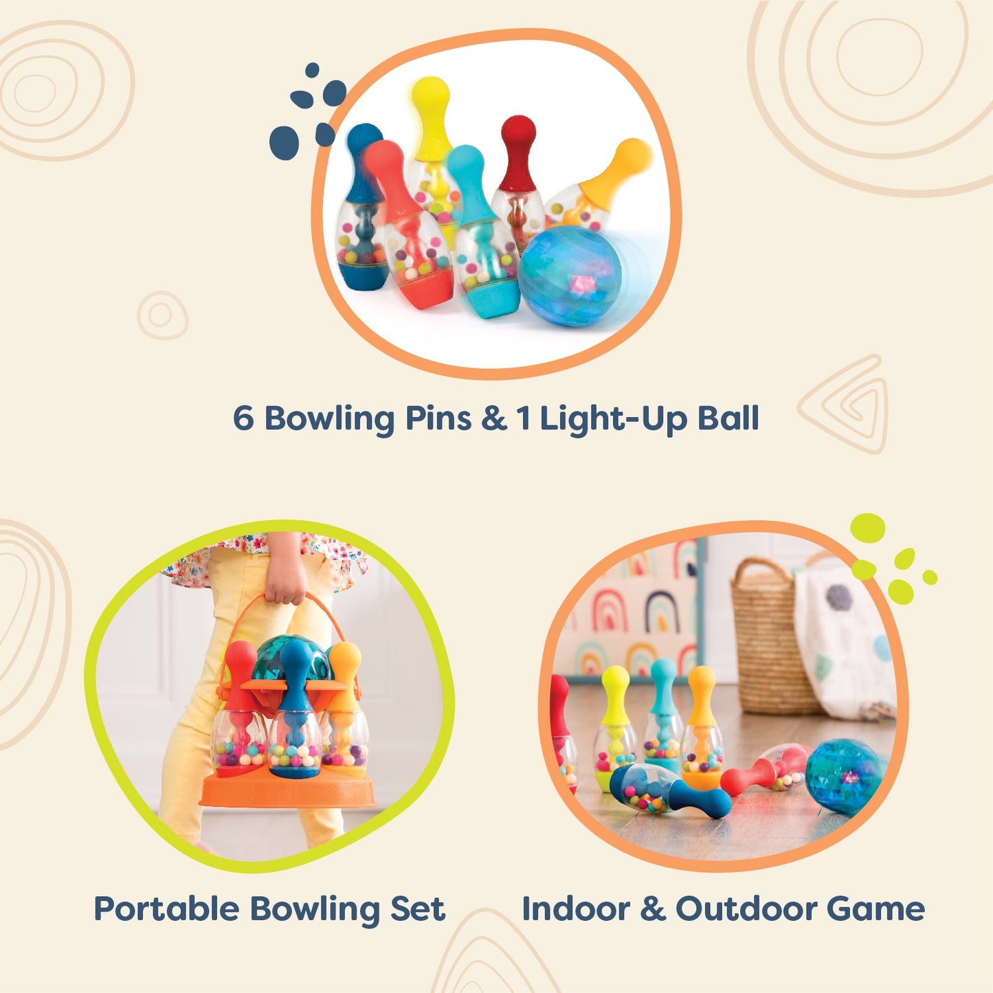 Let’s Glow Bowling! - Kids' Bowling Set