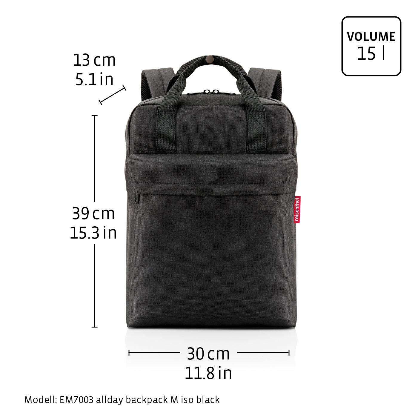 Allday Backpack M ISO - Twist Silver