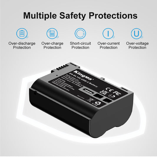 EN-EL15 | Nikon | 2600mAh | Replacement Battery | USB Type-C Port