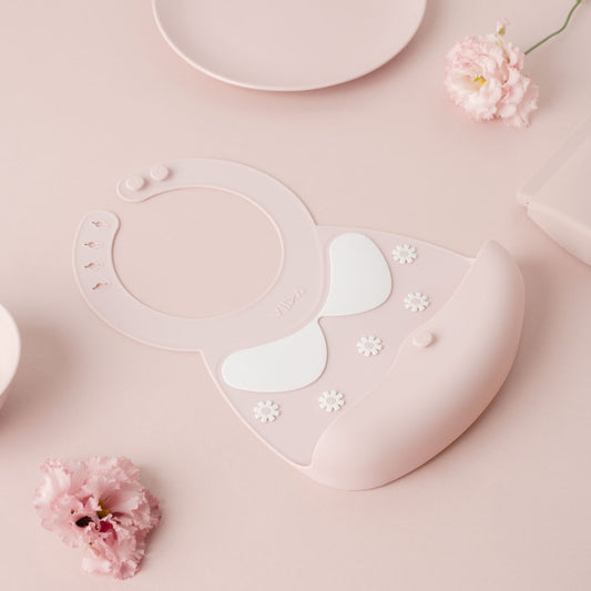 Joy Silicone Baby Bibs with Catch Tray - Dreamy Series