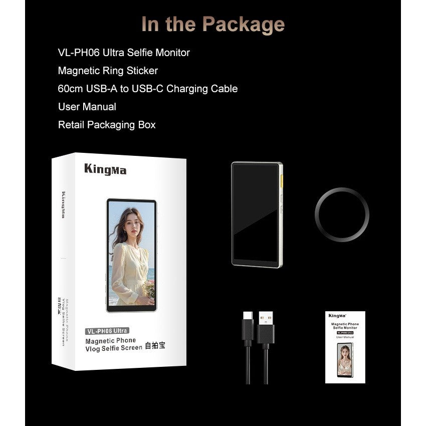 Magnetic Vlogging Touchscreen Monitor