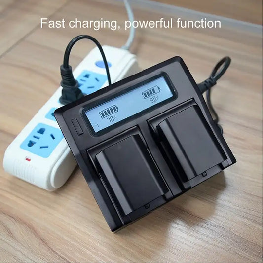 KingMa LP-E17 Smart AC DC Charger | Canon | Dual Slot | LCD Display - 2
