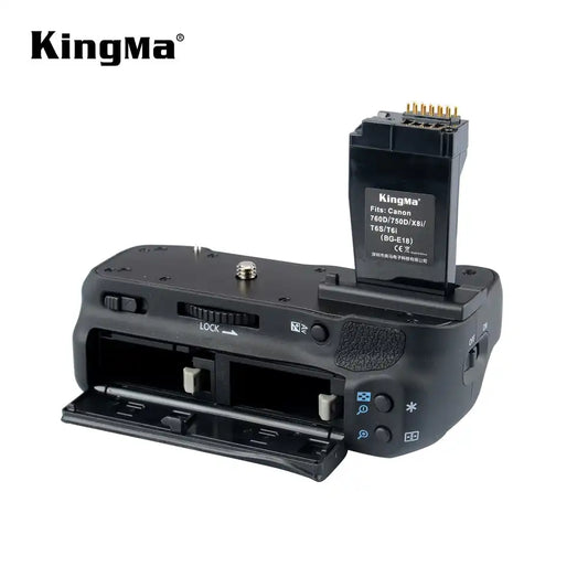 KingMa BG-E18 | Canon | EOS Rebel T6i | Battery Grip | Dual Slot - 2