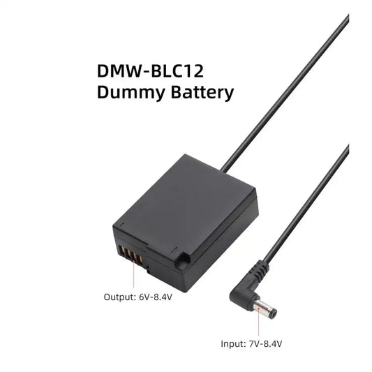 KingMa DMW-BLC12 | Panasonic | Dummy Battery | DC Connector - 2