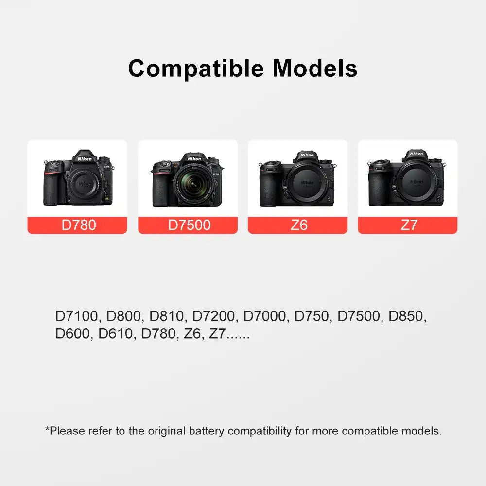 KingMa EN-EL15 | Nikon | 1960mAh | Replacement Battery | USB Type-C Port - 6