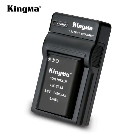 KingMa EN-EL23 Set | Nikon | 1700mAh Battery | Single Charger | LED - 2