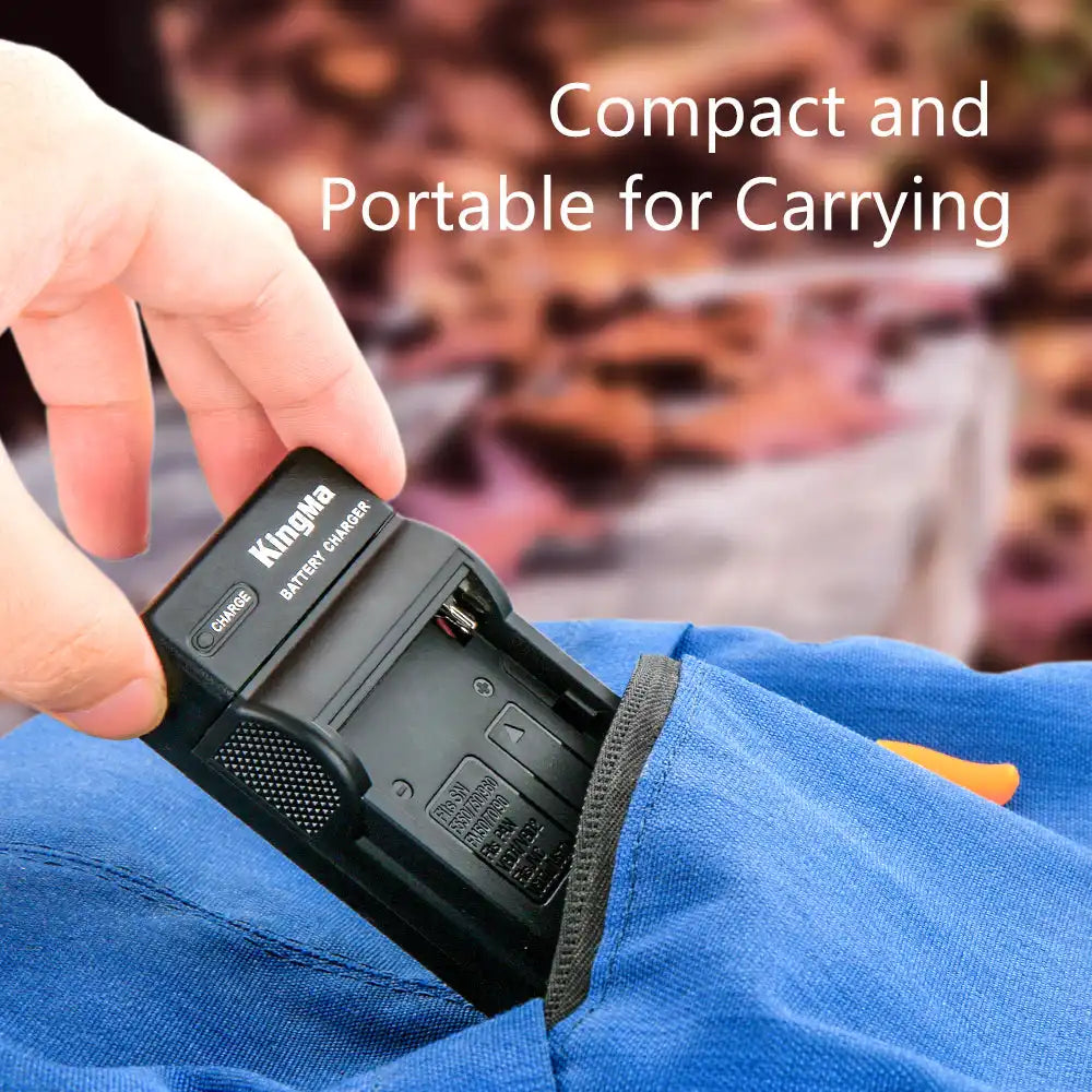 KingMa NP-F Series Charger | Sony | Single Slot | 550 570 750 960 & 970 | LED - 5