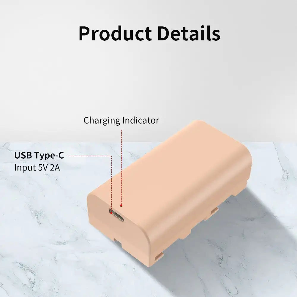 KingMa NP-F550 | Sony | 2600mAh | Replacement Battery | USB Type-C Port - 8