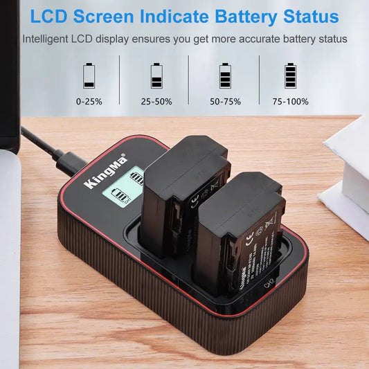 KingMa NP-FZ100 Set | Sony | 2000mAh Battery | Dual Charger | LCD - 2