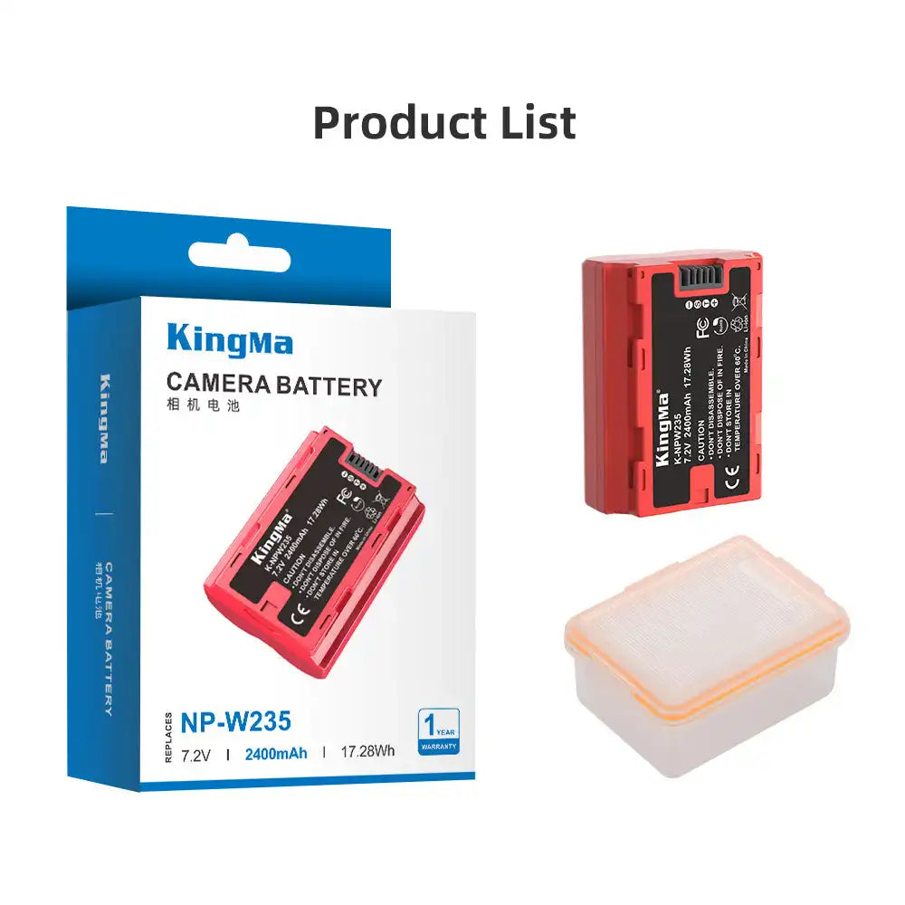 KingMa NP-W235 | Fujifilm | 2400mAh | Replacement Battery - 9