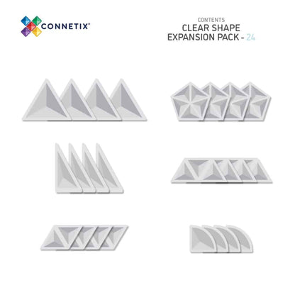 Clear Shape Expansion Pack - 24 Pieces