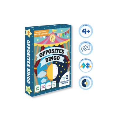 Opposite Bilingual Bingo Game