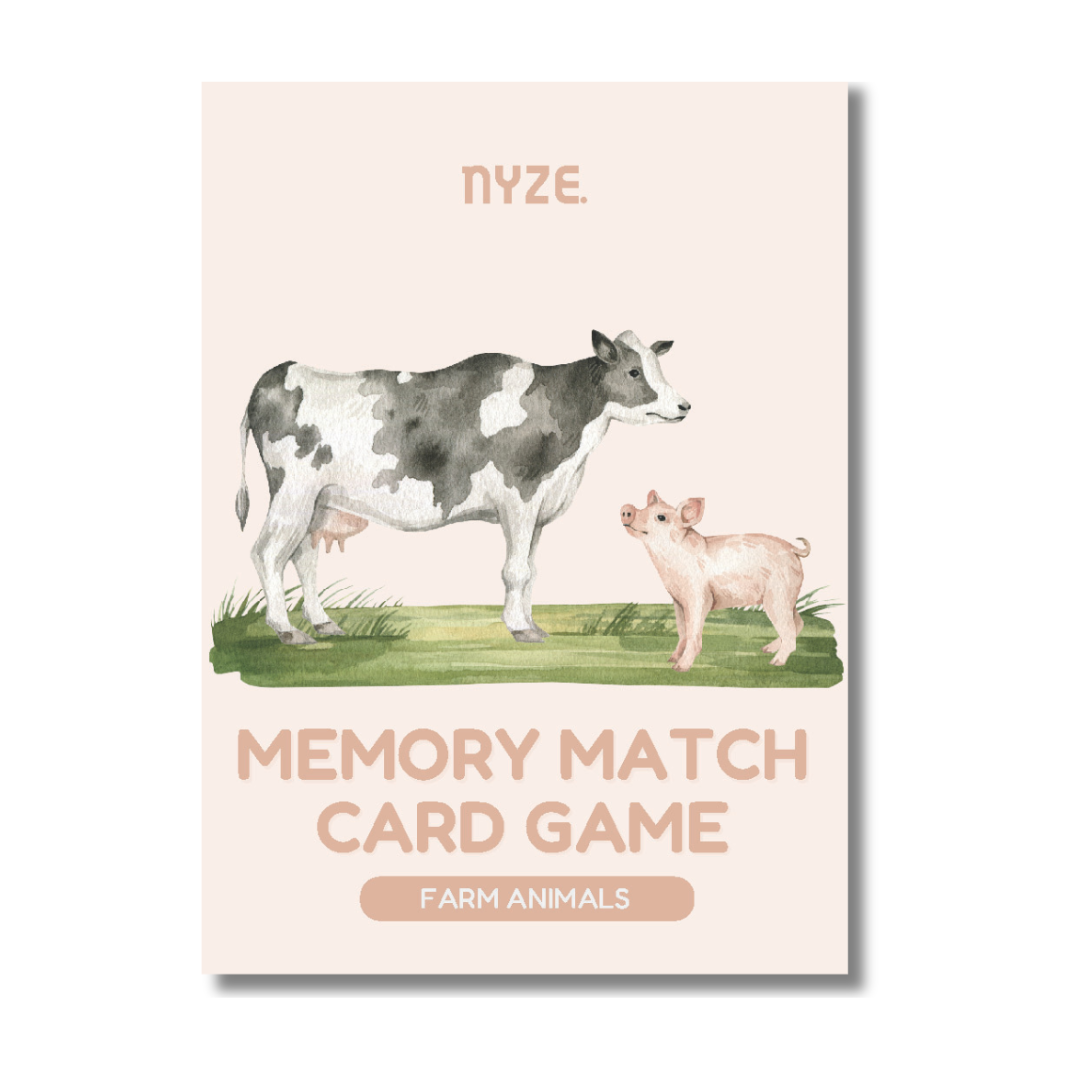 Memory Match Kids Playing Cards