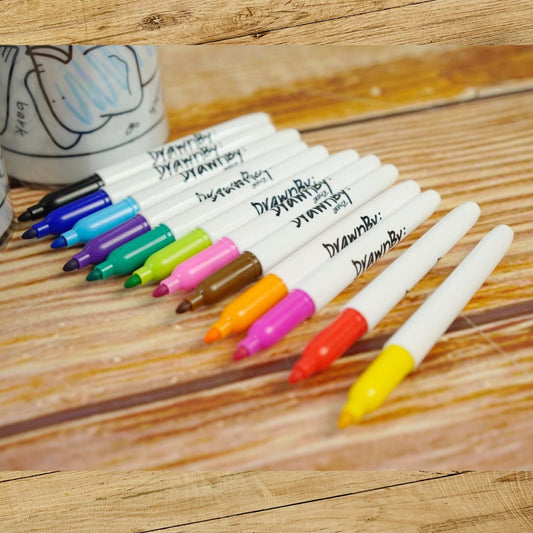 Big Blue Washable Silicone Colouring Mat & Markers Set