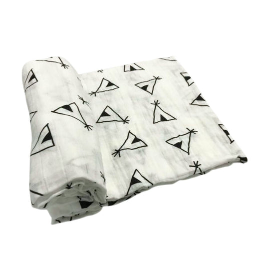 Baby Toddler Muslin Swaddle Blanket - Triangle Tent