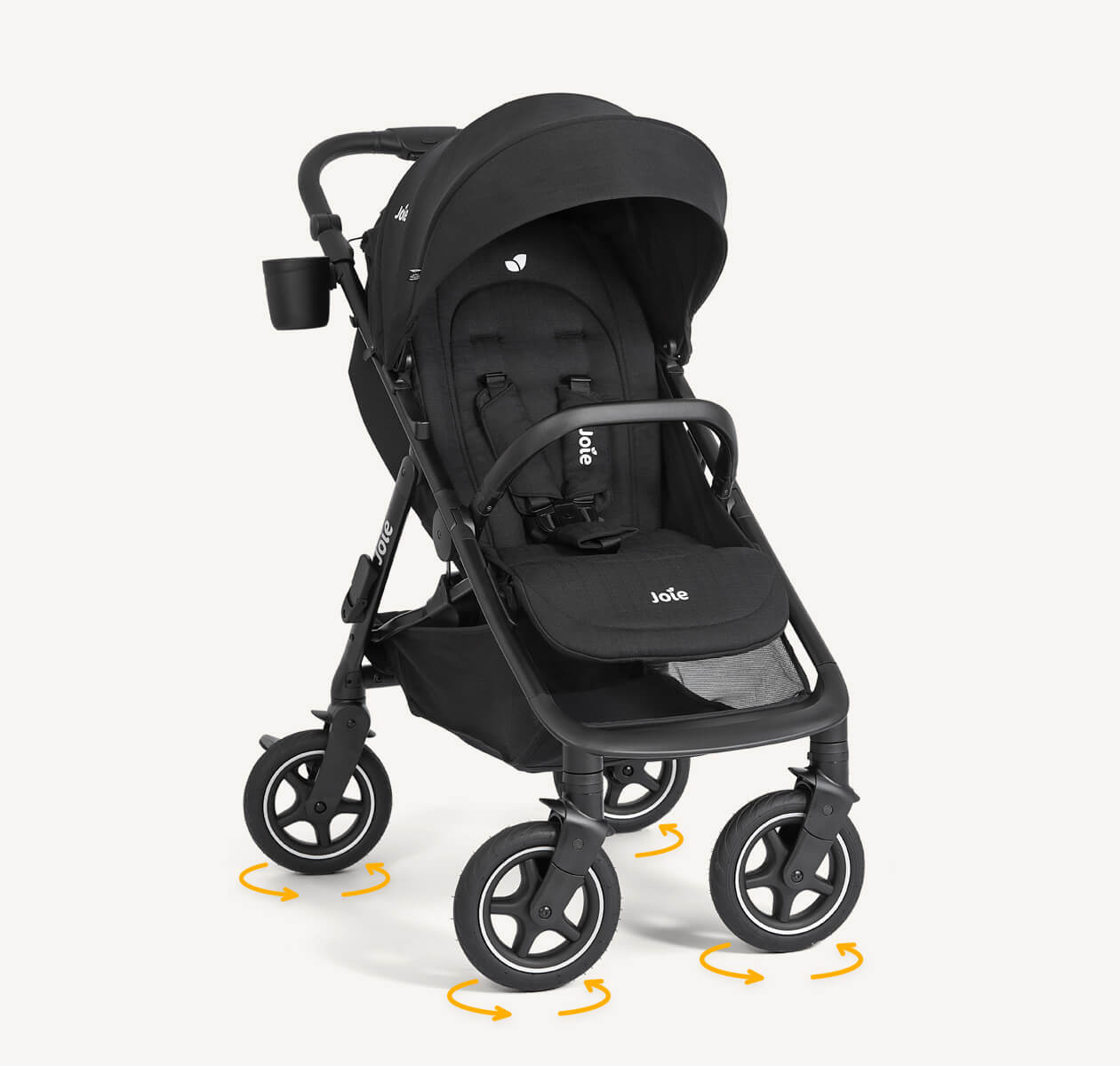 mydrift™ 360° Wheel Travel Stroller - Raven