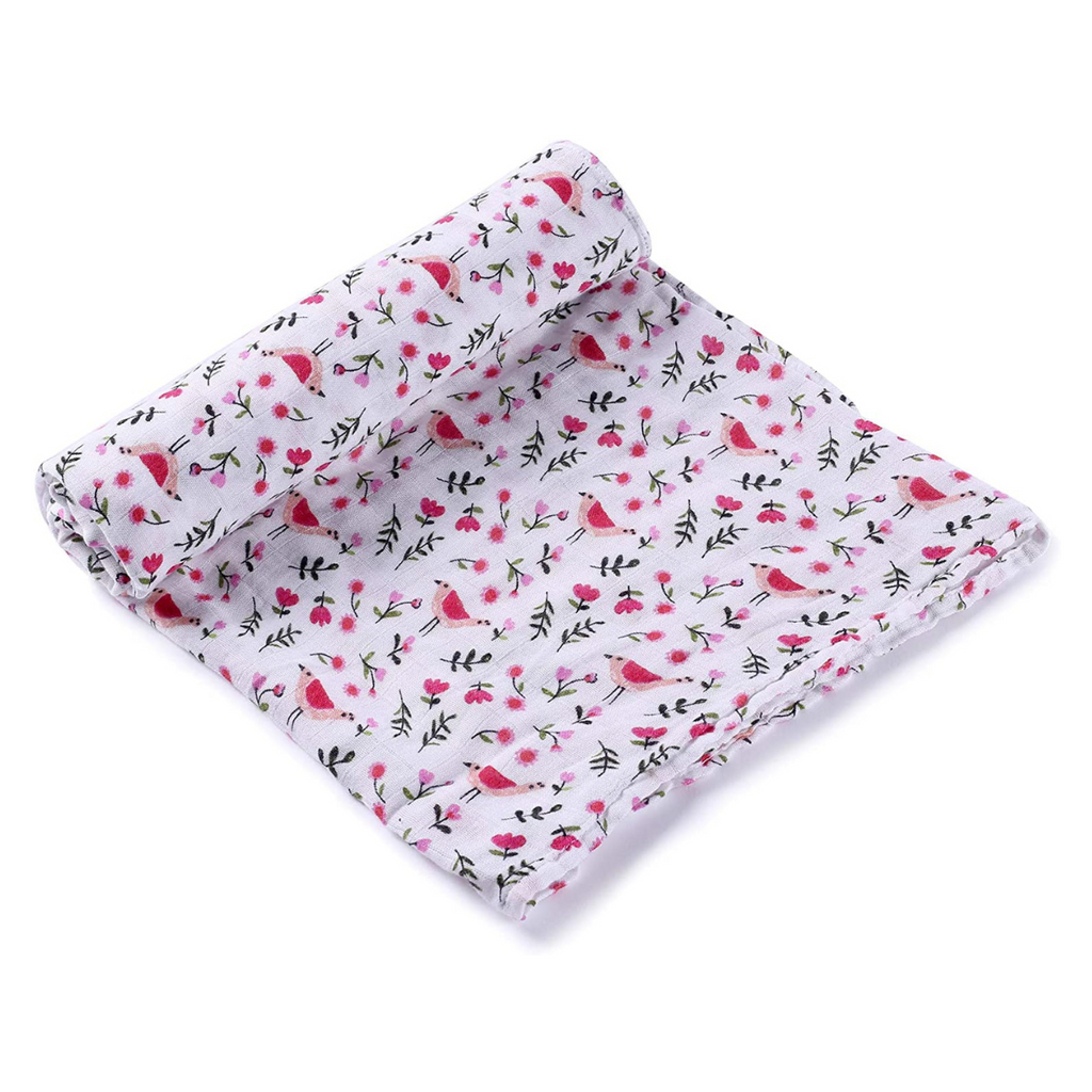 Baby Toddler Muslin Swaddle / Blanket Set - Floral & Animals