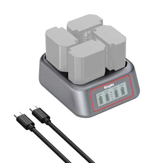 4-Slot Fast Charger for Sony NP-FZ100 Battery