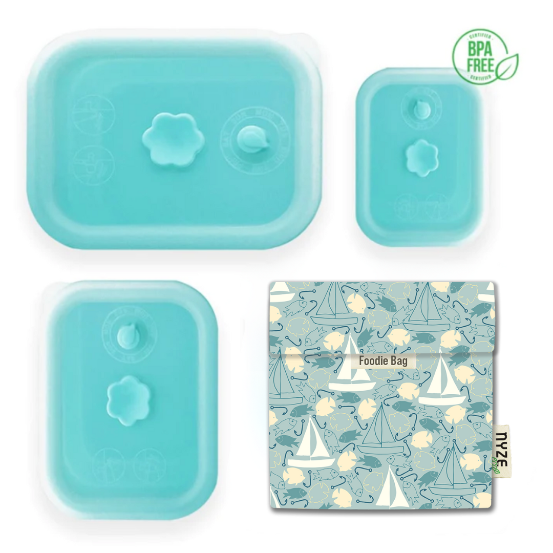 Turquoise / Boat & Fish