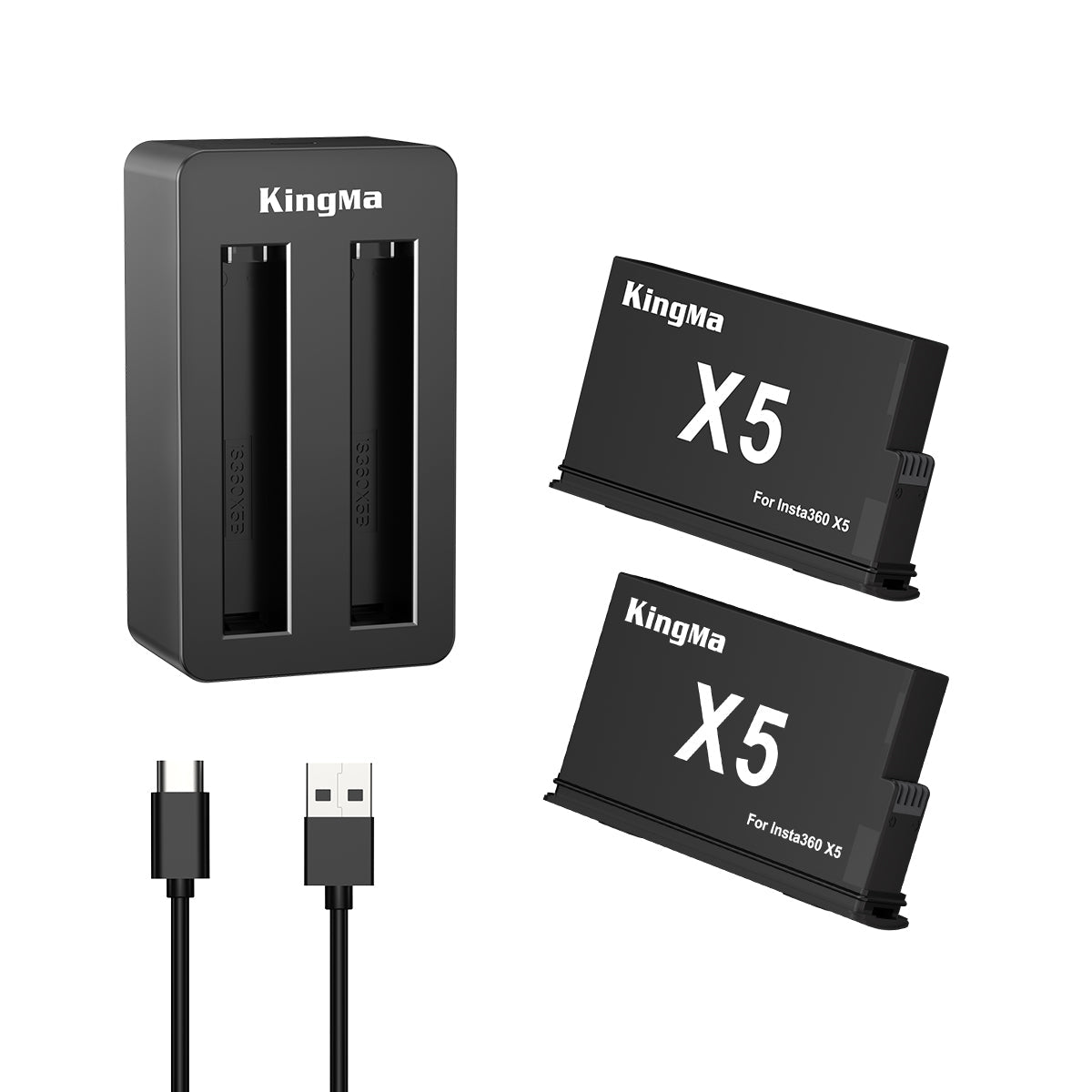 Insta360 One X5 Replacement Battery and Charger Set