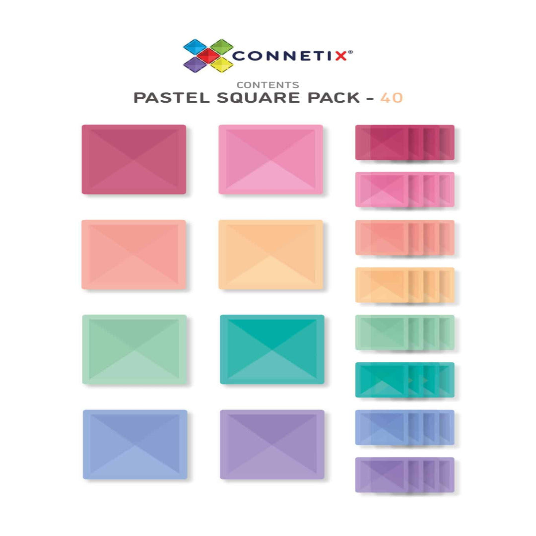 Pastel Square Pack 40 Pcs