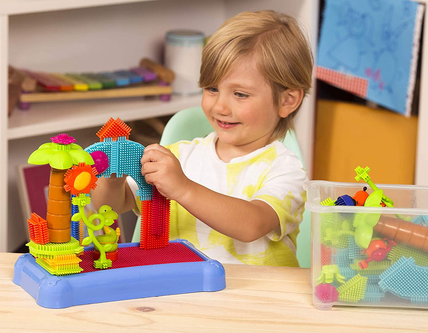 Jungle Blocks in Bucket - 58 Pieces