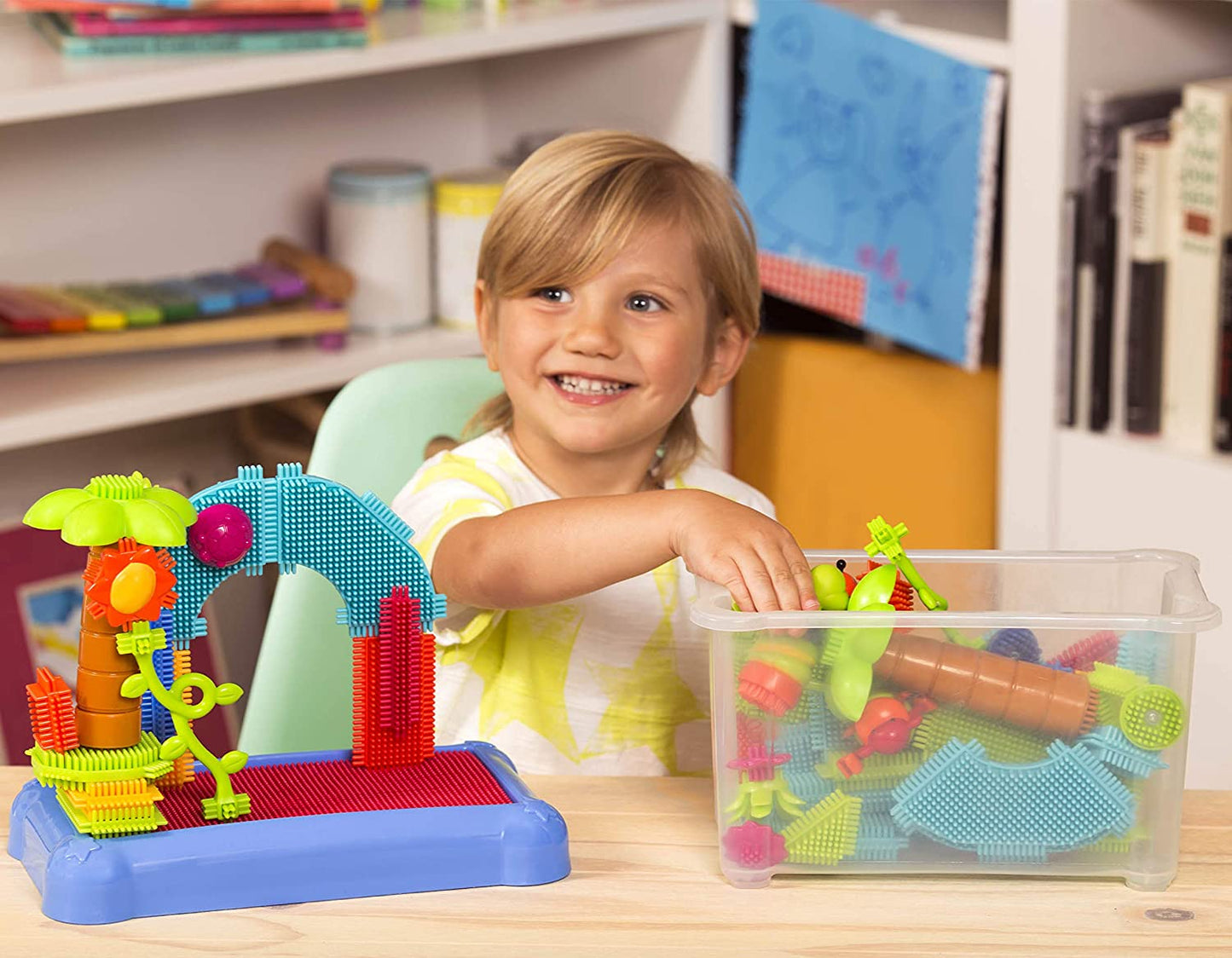 Jungle Blocks in Bucket - 58 Pieces