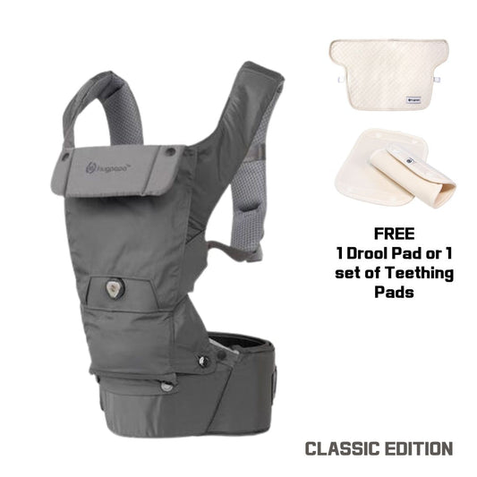 Classic 3-in-1 BOA Dial-fit Hip Seat Baby Carrier with Free Gift