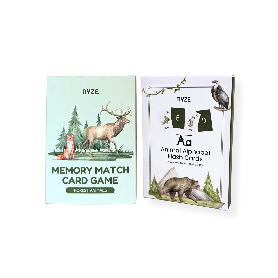 Early Learning Alphabet Flash Cards & Memory Card Game Bundle