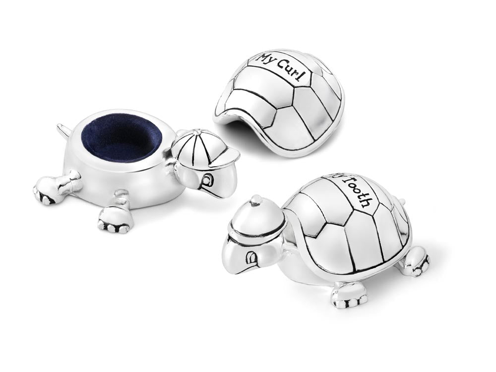 First Tooth & Hair Keepsake Box - Turtle