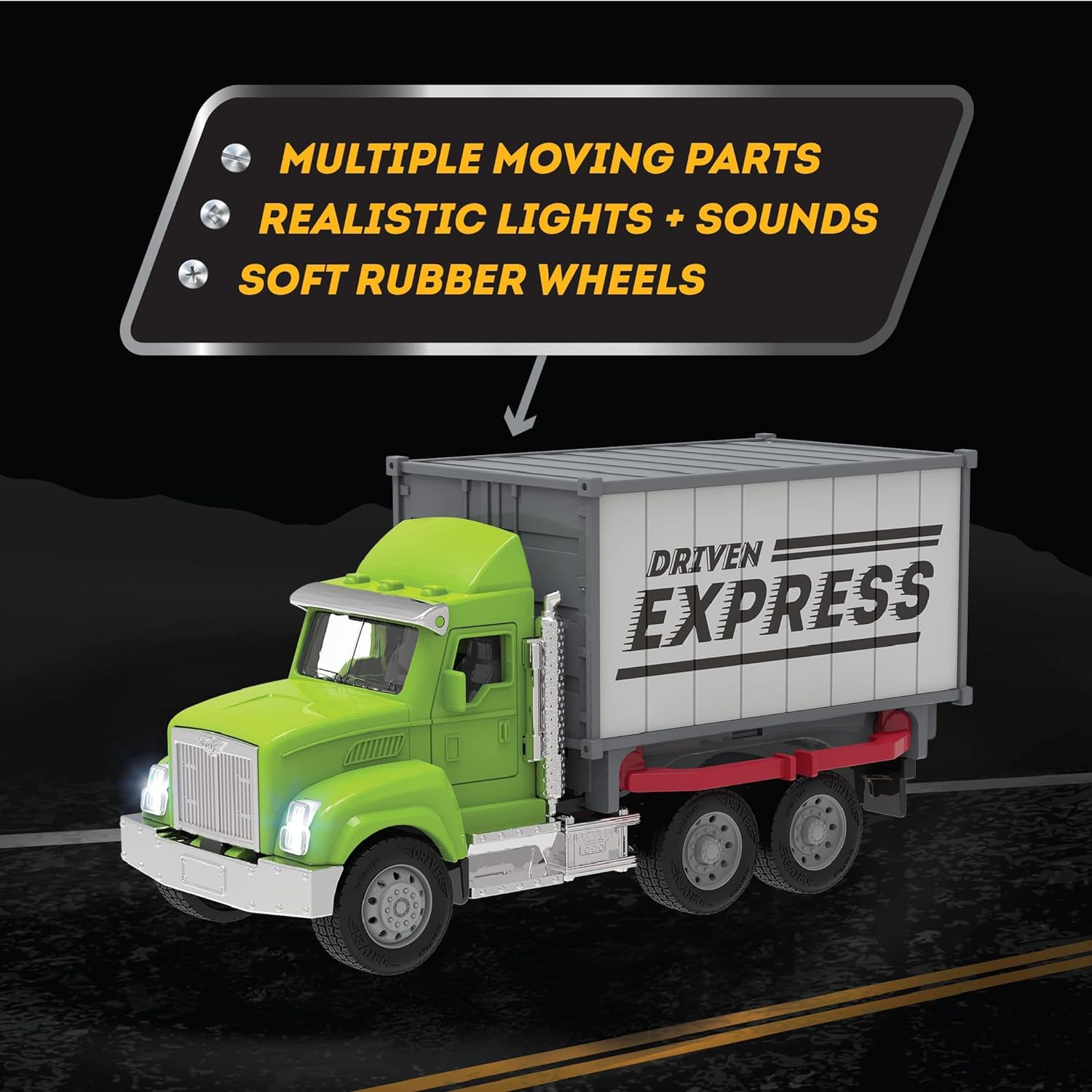Micro Green Delivery Container Truck