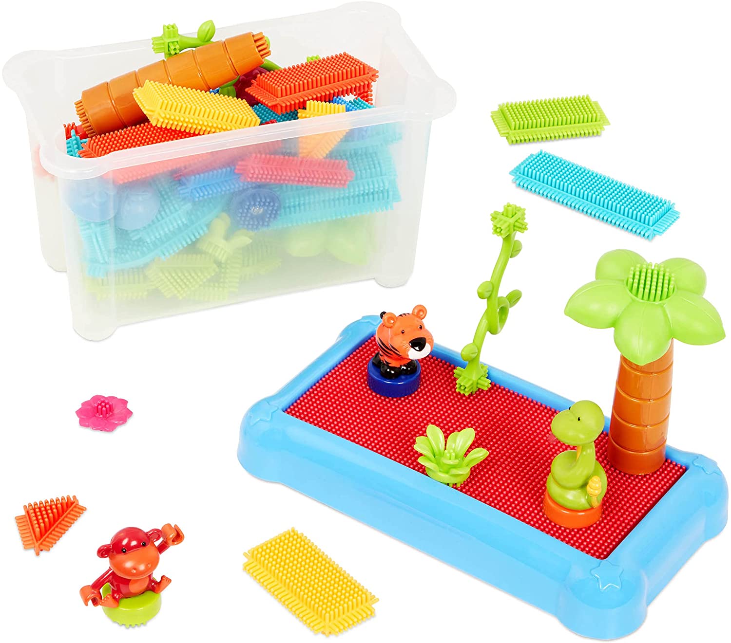 Jungle Blocks in Bucket - 58 Pieces
