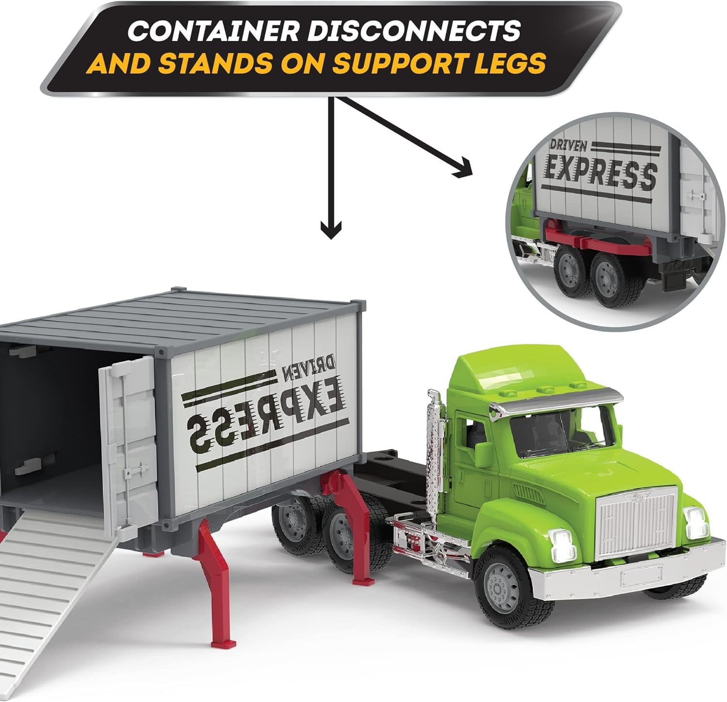 Micro Green Delivery Container Truck