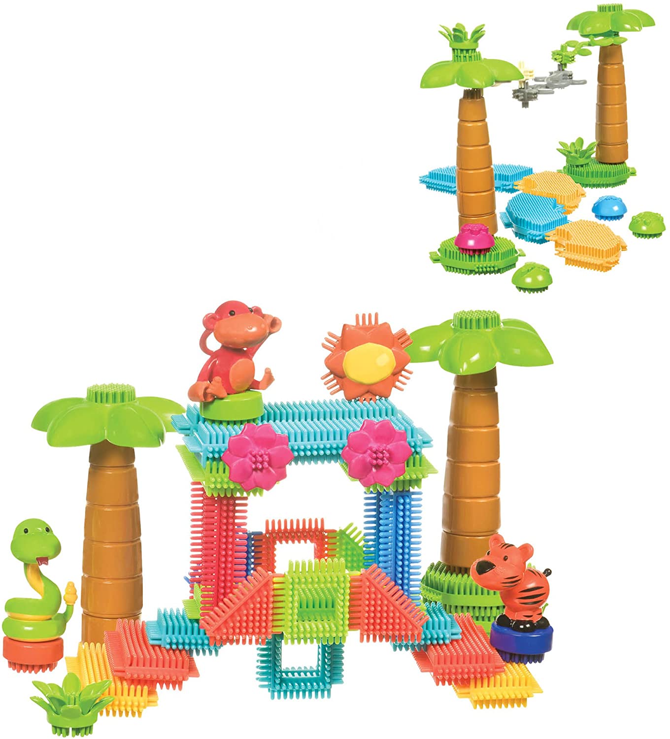 Jungle Blocks in Bucket - 58 Pieces