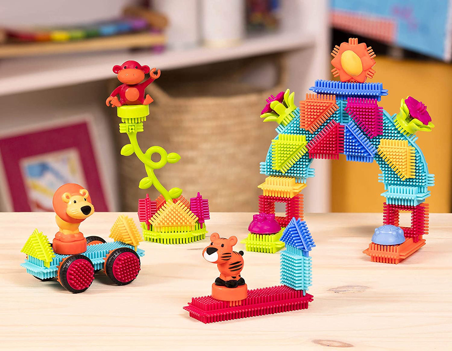 Jungle Blocks in Bucket - 58 Pieces