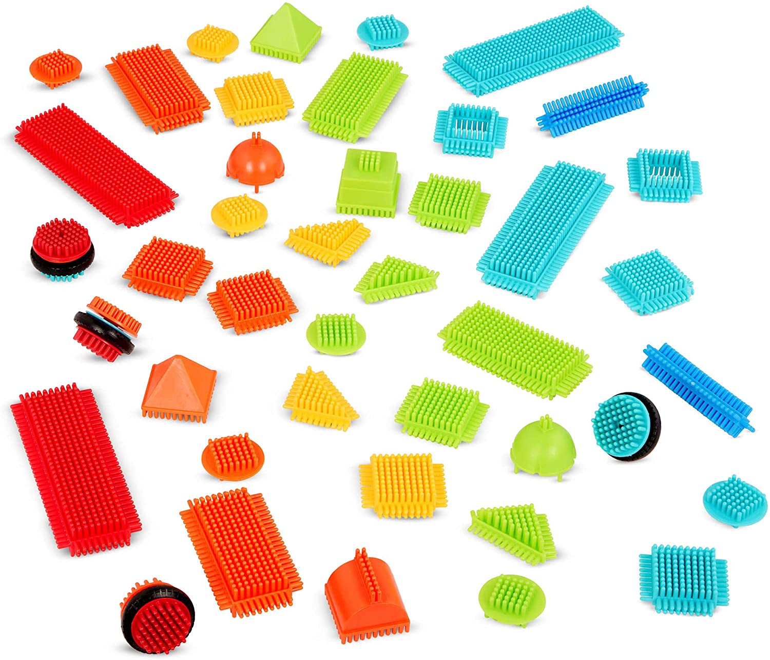 Construction Basic Builder Blocks in Bucket - 50 Pieces
