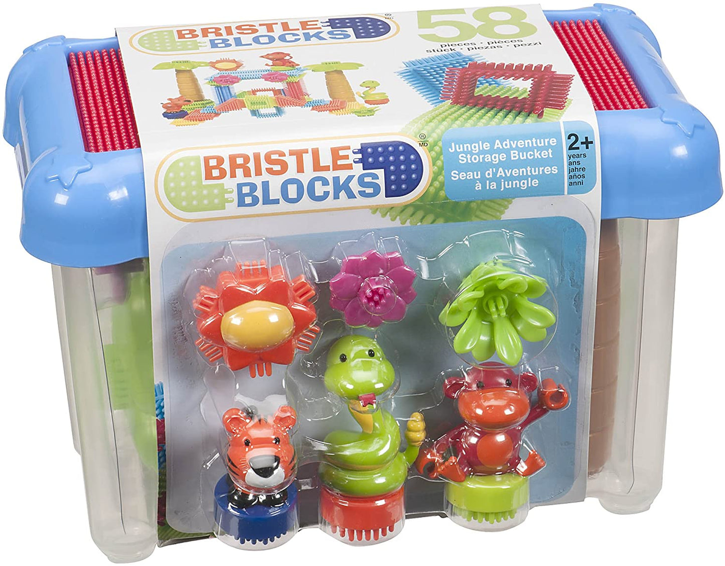Jungle Blocks in Bucket - 58 Pieces