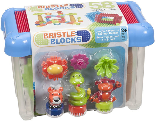 Jungle Blocks in Bucket - 58 Pieces