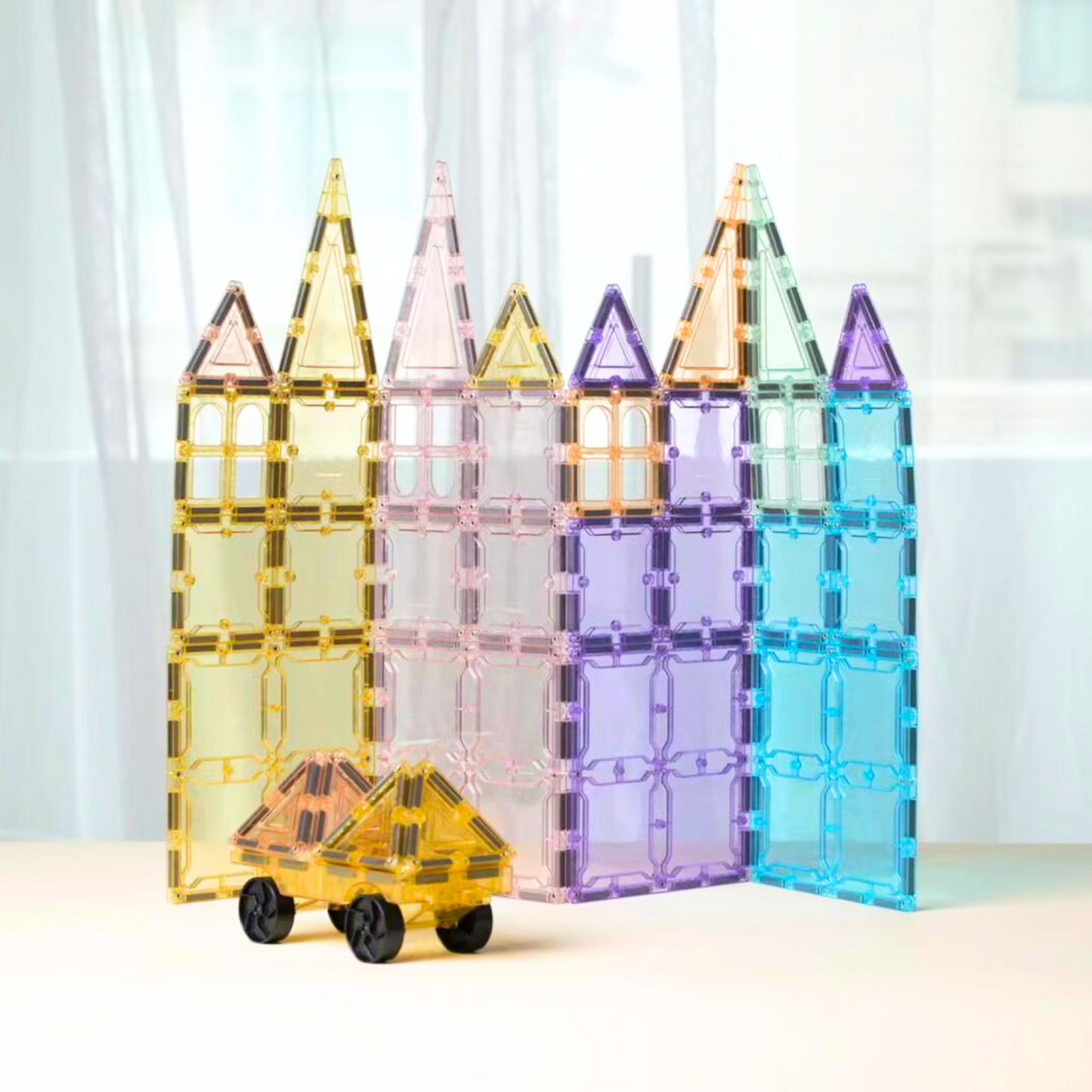 Magnetic Tiles 208 Pcs Grande Set - Light