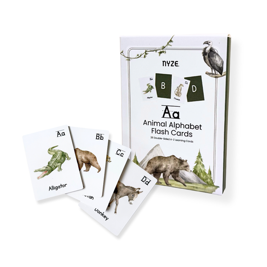 A-Z Animal Alphabet Learning Flash Cards