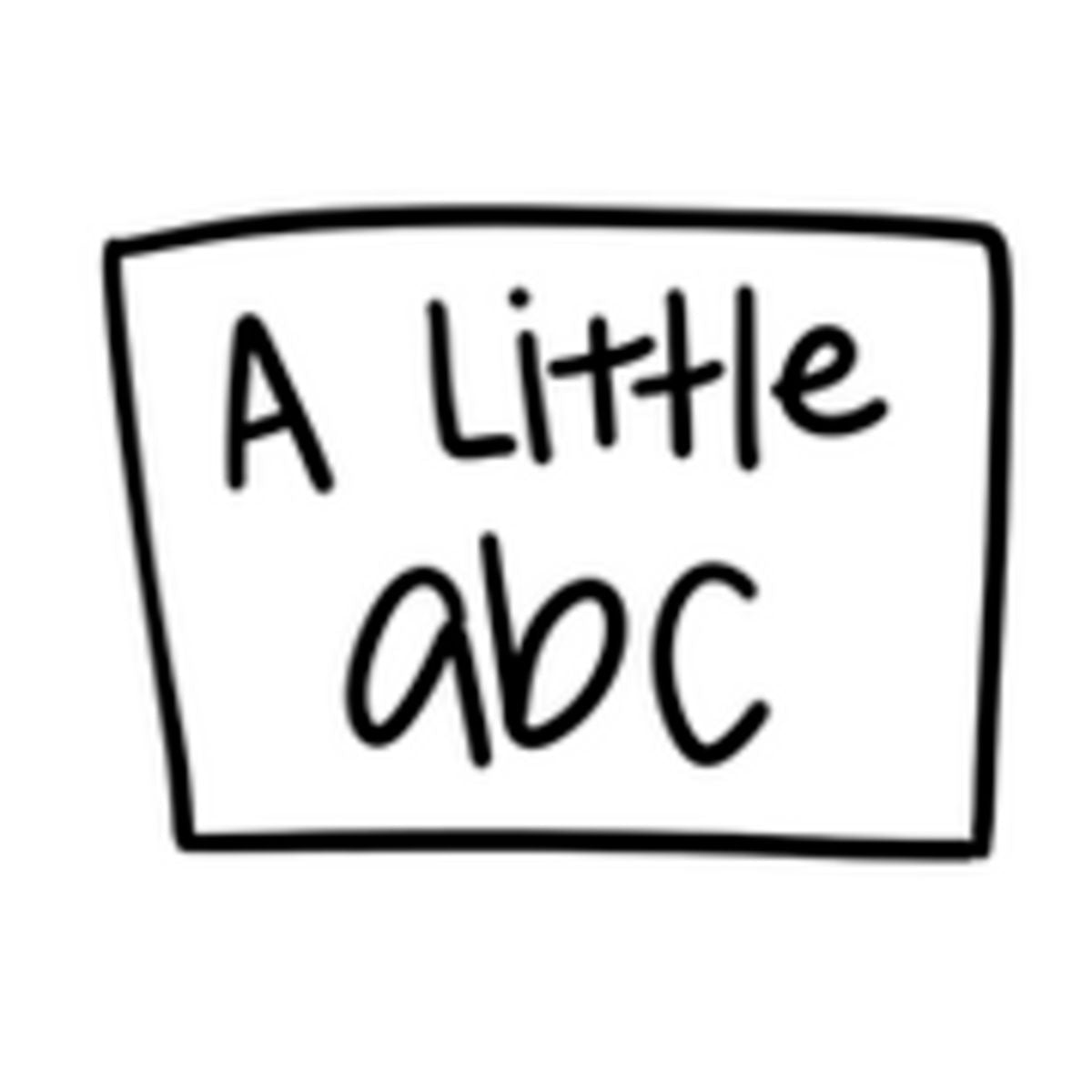 A Little ABC Washable Silicone Colouring Mat & Markers Set
