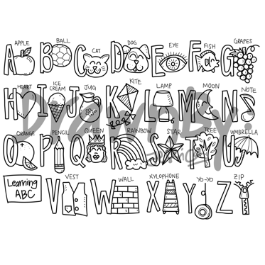 Learning ABC Washable Silicone Colouring Mat & Markers Set