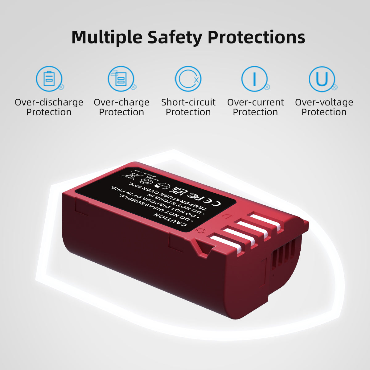 DMW-BLK22 Camera Replacement Battery 2600mAh for Panasonic DC-S5, GH5 and more