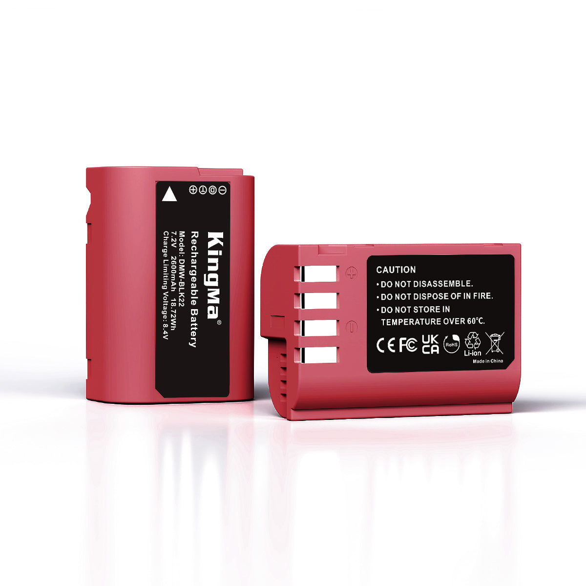 DMW-BLK22 Camera Replacement Battery 2600mAh for Panasonic DC-S5, GH5 and more