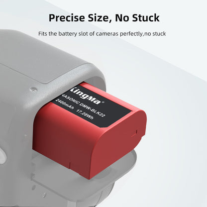 KingMa DMW-BLK22 Camera Replacement Set Battery for Panasonic  LUMIX S5, GH5, G9