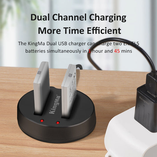EN-EL5 Replacement Battery and Dual Charger Set for Nikon Coolpix Cameras