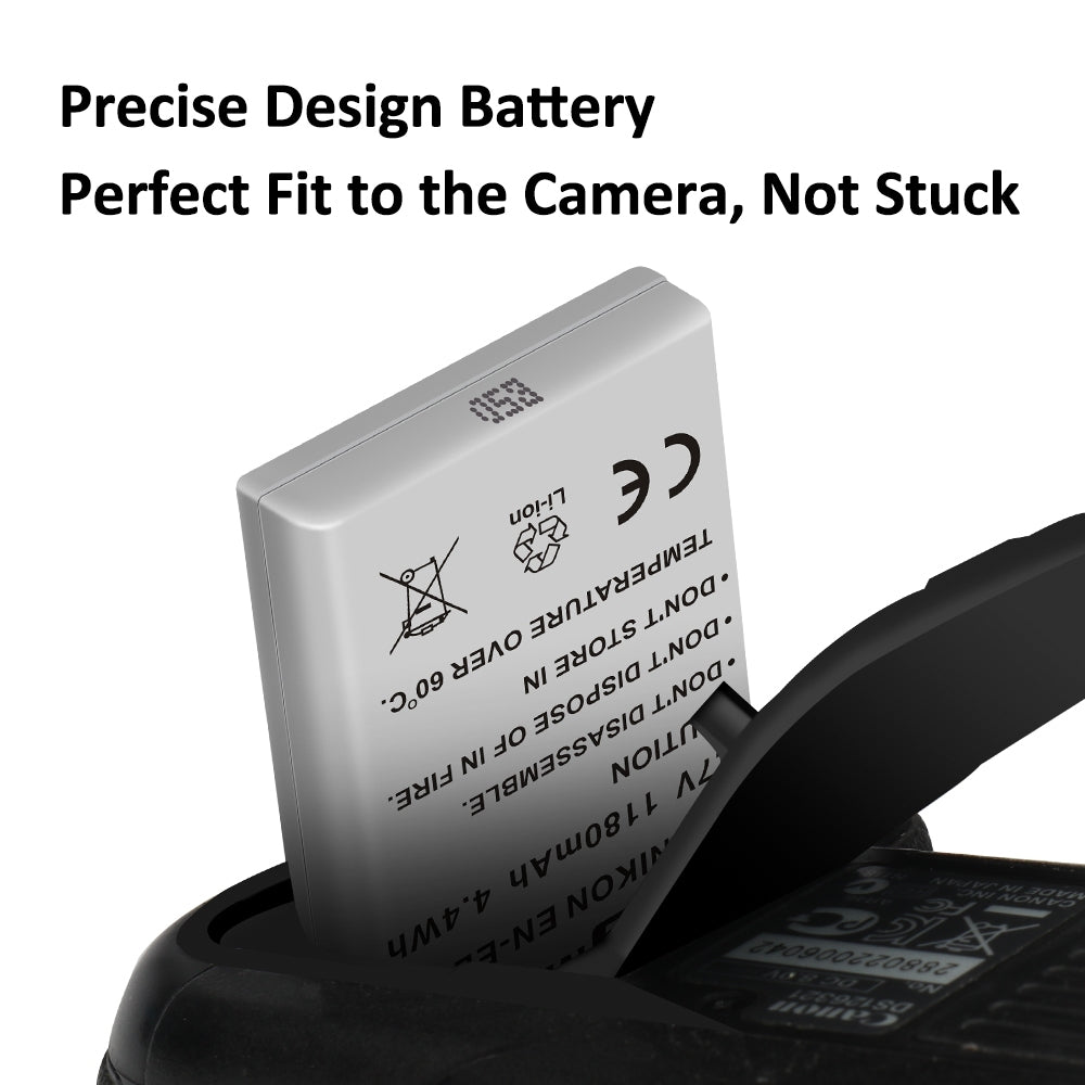 EN-EL5 Replacement Battery and Dual Charger Set for Nikon Coolpix Cameras