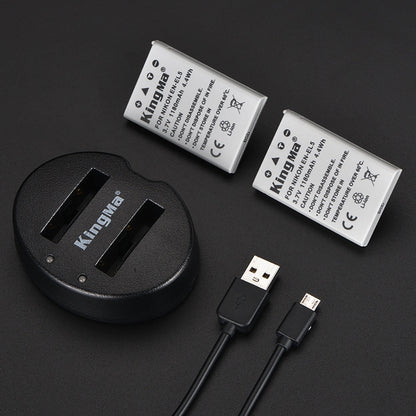 EN-EL5 Replacement Battery and Dual Charger Set for Nikon Coolpix Cameras