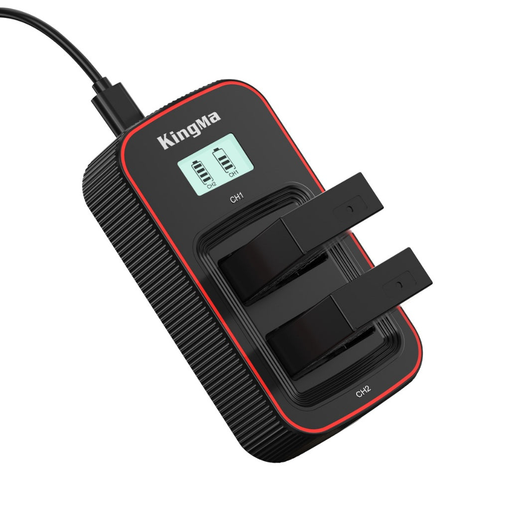 LP-E17 Fully Decoded Replacement Battery and LCD Dual Charger Set for Canon Cameras