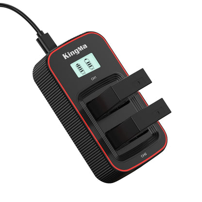 LP-E17 Fully Decoded Replacement Battery and LCD Dual Charger Set for Canon Cameras